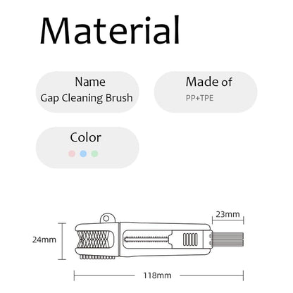 4-in-1 Bottle Cleaning Brush Set, Multifunction Silicone Cup Lid Gap Cleaner, Home Kitchen Crevice Cleaning Tools, 3 Pcs, Blue - color: 3 Pcs_blue
