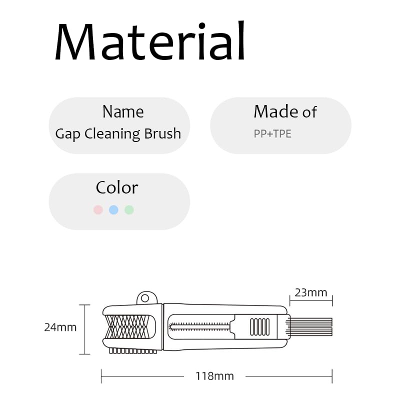 4-in-1 Bottle Cleaning Brush Set, Multifunction Silicone Cup Lid Gap Cleaner, Home Kitchen Crevice Cleaning Tools, 3 Pcs, Red - color: 3 Pcs_red