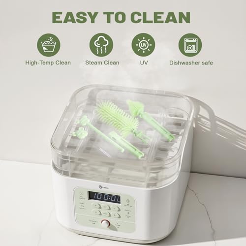 Baby Bottle Cleaner Brush Set Travel Baby Bottle Cleaning Kit Toddler Cleaning Set Travel Bottle Cleaner Kit After Birth Essentials for Mom Kit Toddler Travel Essential Convenience kit - color: Green