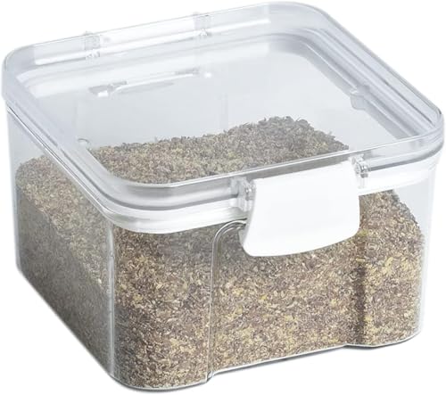 Kitchen Spaces Food Storage Container, 3 Cup Capacity, Airtight Lid Seal, Compact and Stackable, Ideal for Nuts, Dried Fruit, or Wrapped Cheese Slices, BPA-Free Plastic, Small (Pack of 12) - size: Small (Pack of 12)
