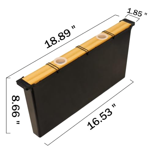 BeeCastle 2 Pack 3.5L Beehive Feeder Beehive Frame Feeder Deep Frame Water Feeder for Beekeeping Bee Feeding Tools