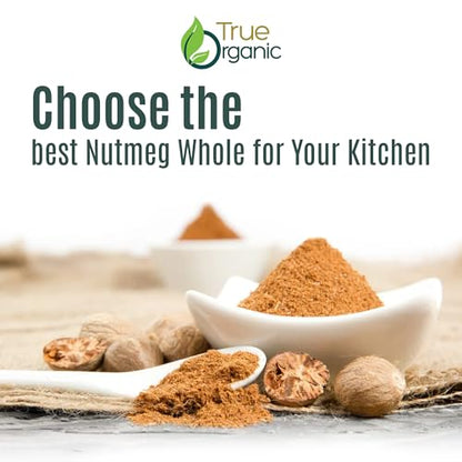 True Organic Ceylon Nutmeg Powder, Premium Grade, USDA & Kosher Certified, Gluten Free, Pure Ceylon Premium Quality, Ground 3.5 Oz