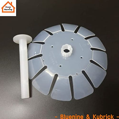 Balwoo - Press Plate - Principle of Fermentation Weight, Useful for Lots of Pickled Foods for Bucket Crock Batches Need Container Mouth Minimum Internal Diameter 14cm(5.5in) or More (Round White)