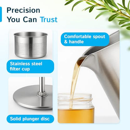 LETIME Multiuses Press - Tincture, Infused Oil, Infused Honey, Tea, Decoction, Herb Separation Press