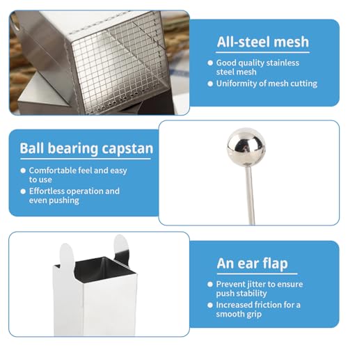 Stainless Steel Tofu Cutter, Practical Square Shaped Tofu Pressing Mold, DIY Tofu Paneer Cheese Knife (Chrysanthemum shape)