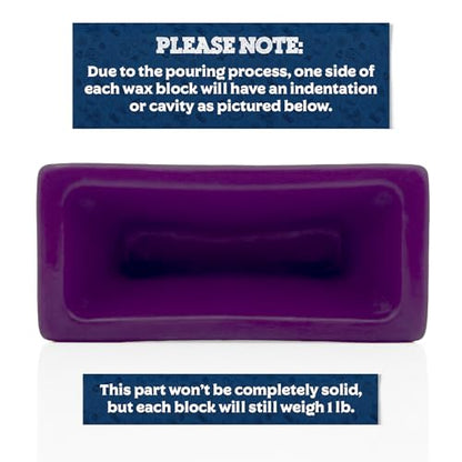 Fermentaholics Food-Grade Premium Cheese Waxes - 1 lb. – Cheesemaking Wax for Hard and Aged Cheeses – Protect and Preserve Your Cheese (1 LB Purple) - color: Purple