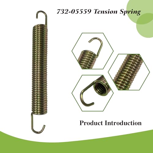 2 Pcs 732-05559 Tension Spring for Murray Troy-Bilt Yard | 0.75 Dia, 5.87 Z Force, Replacement Models: Mustang XP, ZT, ZHD 50, 42, ZS6700, ZS6500, Z8600, 732-05388