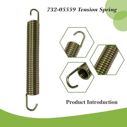 2 Pcs 732-05559 Tension Spring for Murray Troy-Bilt Yard | 0.75 Dia, 5.87 Z Force, Replacement Models: Mustang XP, ZT, ZHD 50, 42, ZS6700, ZS6500, Z8600, 732-05388
