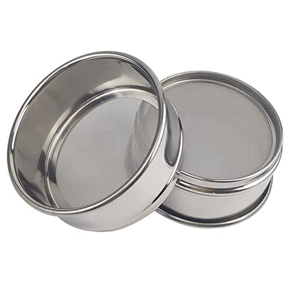 LABALPHA 180 Mesh Lab Sieves, Test Sieve #180 Mesh, 4'' Diameter, 304 Stainless Steel Wire Cloth (0.088mm) - size: 180 mesh (0.088mm)