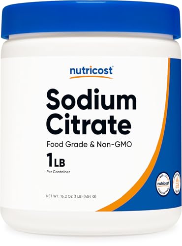 Nutricost Sodium Citrate Powder 1LB (16oz) Food Grade, GMO-Free | Emulsifier, Natural Flavor Enhancer, Food Preservant - size: 16.01 Ounce (Pack of 1)