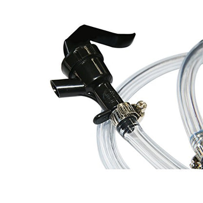 Picnic Tap Keg Party Tap - LUCKEG Brand Homebrew Cornelius Keg Ball Lock Line Dispenser Beer Keg Spigot with free Hose Clamp (PACK of 6)