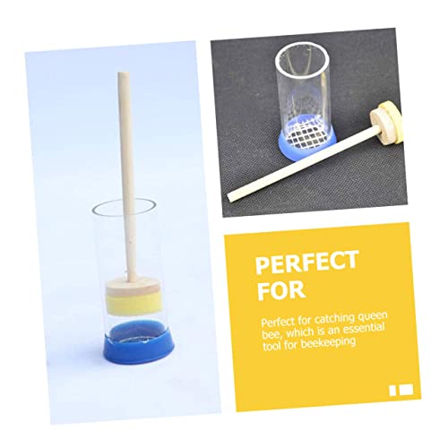BESPORTBLE 3pcs Marker Bottle Queen Marking Cages Plastic Beekeeping Bottles for Easy Identification of Lightweight and Beekeeper Accessories Stick