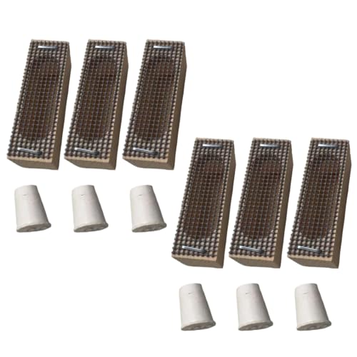 6 Pcs Queen Bee Cage, Wooden Bee Keeping Tools, Breathable Queen Marking Cage, Honey Bee Clip Catcher, Beekeeper Essential Supplies for Rearing and Hive Management Equipment