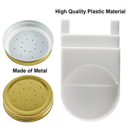 KEILEOHO 12 Pack 5.5 inches x 3.15 Inches Bee Feeder, Honey Bee Beehive Front Entrance Feeder, Bee Drinking Equipment with Lids for Professional Beekeeper or Beginner Feeding Sugar Syrup or Water