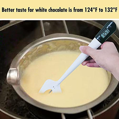 Efeng Candy Thermometer Spatula,Digital Cooking Thermometer with Pot Clip – Silicon Spatula with Meat Thermometer, Instant Read Temperature Reading for Candy,Chocolate,Grill Meat Cooking