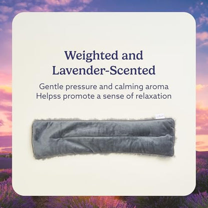 warmies Microwavable Neck & Shoulder Wrap - Heat & Cold Therapy Microwave Heating Pad - Lavender Scented Neck Warmer - Weighted Heat Pack for Pain Ease - 2 lb, 19 x 5 x 3 in, Curly Gray - color: Curly Gray