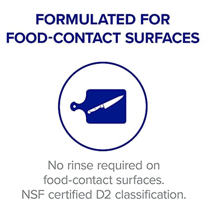 PURELL Foodservice Surface Sanitizer Spray, Fragrance Free, 32 fl oz Capped Bottle with Spray Trigger in Pack (Pack of 6) - 3341-06