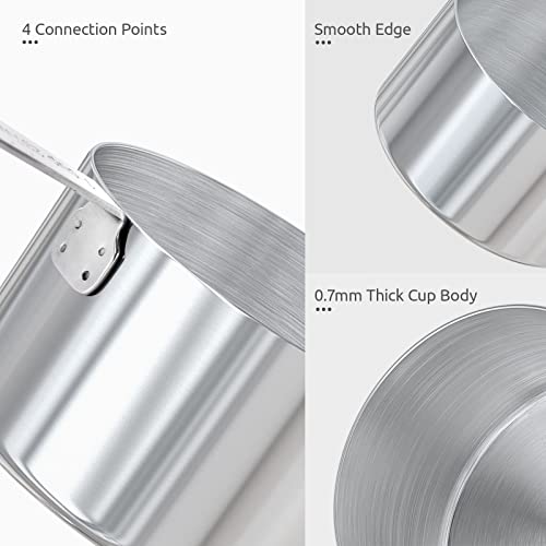 U-Taste Measuring Cups and Spoons: Food Grade 18/8 Stainless Steel 12 Pieces Metal Stacking Kitchen Baking Cooking Measure Set with Strengthened Weld Joints (Midnight Blue, Upgraded Version) - color: Navy Blue