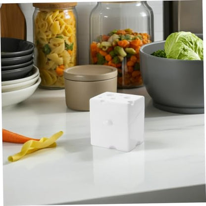Hemoton Airtight Plastic Cheese Storage Box with Flip Lid 1pcs White Abs Refrigerator Cheese Saver Container for Fridge Food Organization