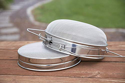 VIVO Double Sieve Stainless Steel Honey Strainer, BEE-V101H | Bee Keeping Equipment Filter