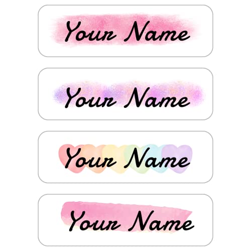 Custom Waterproof Dishwasher Safe Kid Name Labels for Daycare(128 Pack), Camp, School Supply, Baby Bottles, Lunch Boxes and Cups, Travel. Cute Personalized Design Name Stickers (Pattern 16) - color: Pattern 16