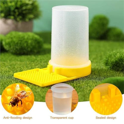 2pcs Bee Feeder Drinking Water Waterer Beekeeping Honey Feeders Watering Bees Tools Supplies Feeding Drinker