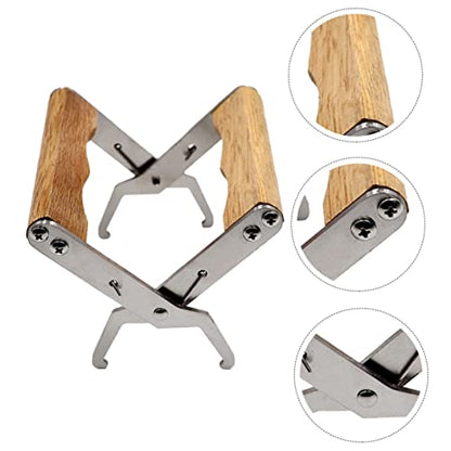 1pc Bee Hive Frame Holder Bee Wooden Handle Comfortable to Hold Spleen Lifter Clip for Beekeeping