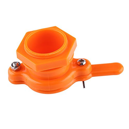 Plastic Honey Gate Valve, Honey Bucket Tap Extractor Beekeeping Bottling Tool Beekeeper Equipment(橙色)