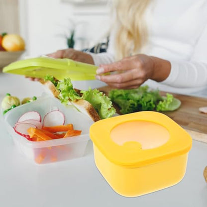 Unomor Cheese Storage Container for Fridge PP and Rubber Cheese Slice Holder for Keeping Fresh Butter and Cheese Multi-purpose Refrigerator Accessory