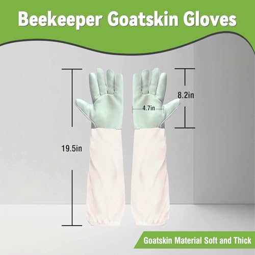 Professional Bee Suit for Men Women, Beekeeping Suit Beekeeper Suit with Glove &Ventilated Hood, Multi-Size Bee Outfit for Backyard and Bee Keeper for Bee Keeper Catcher Christmas Costume - size: Lightweight XXL