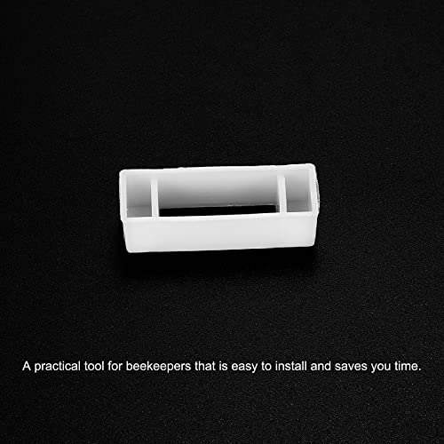 uxcell 20Pcs Plastic Beehive Frame Spacers, Beehive Frame Spacer for Beekeeper Beekeeping Tool Equipment, White
