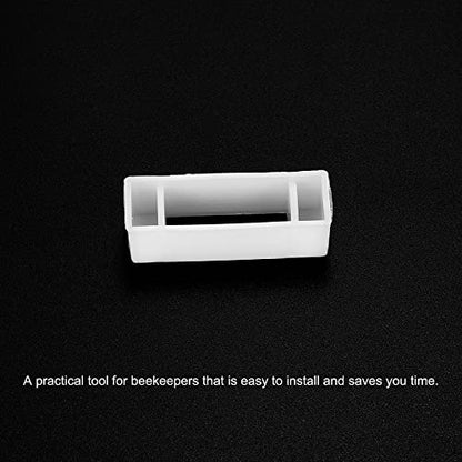 uxcell 20Pcs Plastic Beehive Frame Spacers, Beehive Frame Spacer for Beekeeper Beekeeping Tool Equipment, White