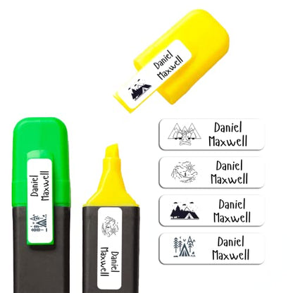 Custom Waterproof Dishwasher Safe Kid Name Labels for Daycare(128 Pack), Camp, School Supply, Baby Bottles, Lunch Boxes and Cups, Travel. Cute Personalized Design Name Stickers (Pattern 13) - color: Pattern 13