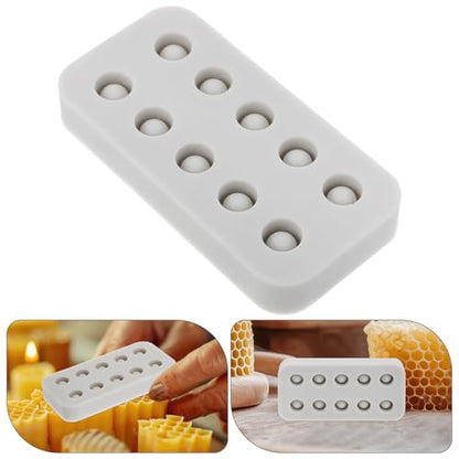 Abaodam Beekeeping Grafting Kit Silicone Wax Queen Cups Farm Tool Accessories for Queen Rearing Beekeepers Small Size Beeswax Mold