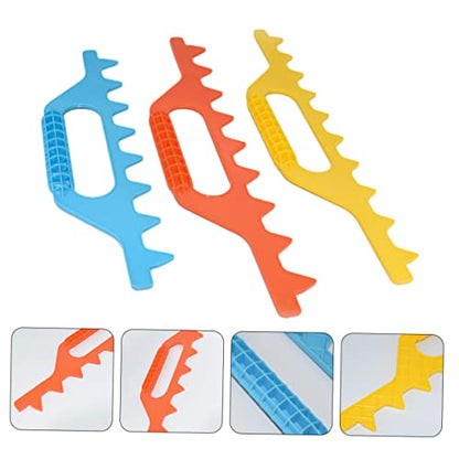 3Pcs Beehive Frame Measuring Tool Durable Plastic Ruler Distance Rake for Beekeeping Lightweight and Portable Hive Spacer Gadget Suitable for All Beekeepers