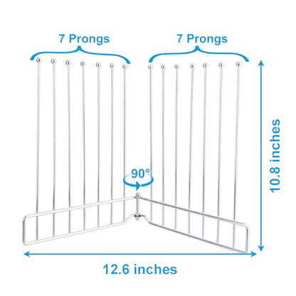 Foldable Bottle Drying Rack, Reusable Storage Bag Drying Rack, SUS 304 Stainless Steel Dryer Stand for Water Bottle Cup Mug Tumbler Cutting Board Lids