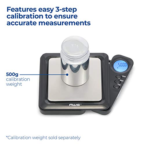 American Weigh Scales Blade Series Digital Pocket Gram Scale 1000g x 0.1g | Precision Mini Scale 0.1g Accuracy, Pocket Scale for Kitchen, Gold, Gems & Coin Scale, Smart Digital & Compact Scale - color: Black, size: 1000g x 0.1g