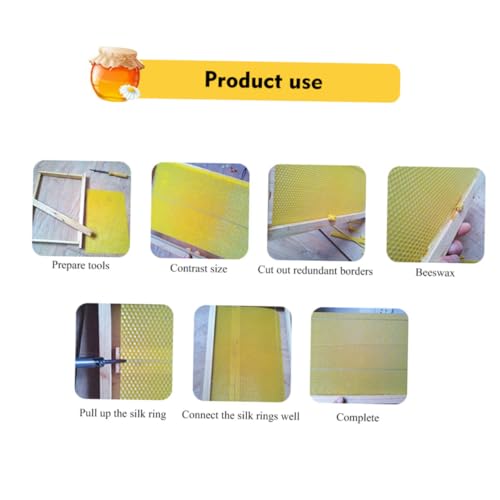 10pcs Nest Beeswax Tablets Beekeeping Nest Box Beehive Foundation Sheets Beehive Tool