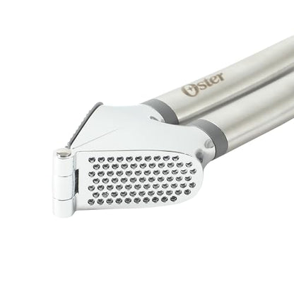 Oster Chadswyck 7.7” Garlic Press, Stainless Steel Garlic Mincer & Crusher, Easy Squeeze, Dishwasher Safe - color: Chadswyck (7.7" Garlic Press)