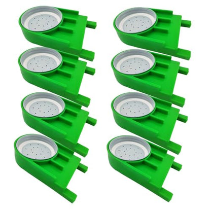 Bee Hive Feeder -8 Pack Green Entrance Feeders for Bee Hives - Easy and Effective Water or Sugar Syrup Feeding Solution （Upgraded Version） (Green) - color: Green
