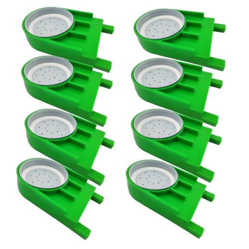 Bee Hive Feeder -8 Pack Green Entrance Feeders for Bee Hives - Easy and Effective Water or Sugar Syrup Feeding Solution （Upgraded Version） (Green) - color: Green