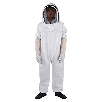 Bee Suit,Beekeeping Suit, Full Body Beekeeping Clothes Gloves Veil Protective Beekeeping Suit Jacket Beekeepers Supplies Equipment Adult,for Beginner Beekeepers (XXL)