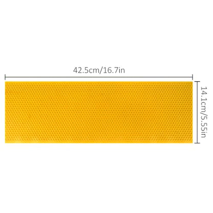 Beehive Waxed Coated Foundation Sheet 20 pcs Medium Beeswax Foundation Sheets 5-5/8-Inch Bee Waxed Foundation Sheets for Bee Frame for Beekeeping Supply (5-5/8-Inch) - size: 5-5/8-Inch