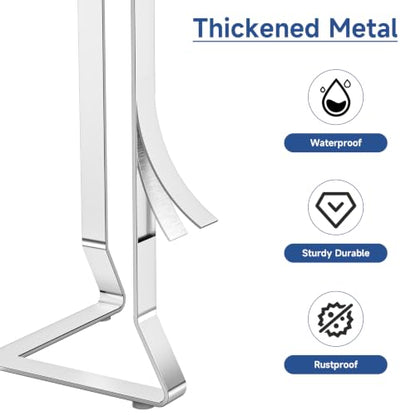 Foldable Water Bottle Drying Rack, Stainless Steel Tumbler Dryer Stand for Kitchen Counter, Multifunctional Space-Saving Cup Drainer for Bottles, Baby Bottles, Glasses & Reusable Bag (Silver, 1PC)