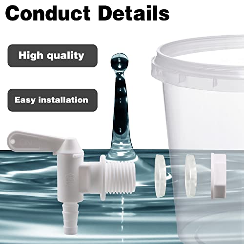 PERA 6 Pack Bottling Bucket Plastic Spigot, Replacement Spigot for Beer or Soda Homebrewing