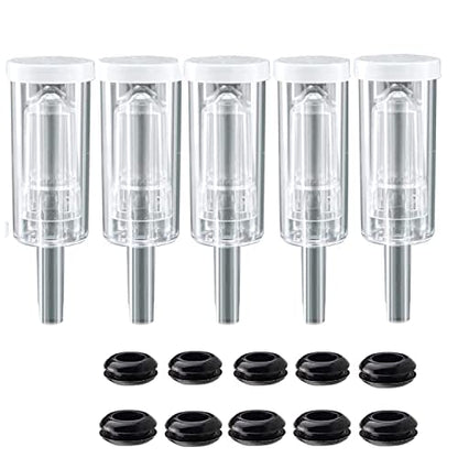 5ct. 3 Piece Airlocks with 10 Grommets,Brewing Airlock Kit,Airlocks for Fermenting Air Lock Ferment for Beer Wine Making - style: 5 airlock +10 grommets