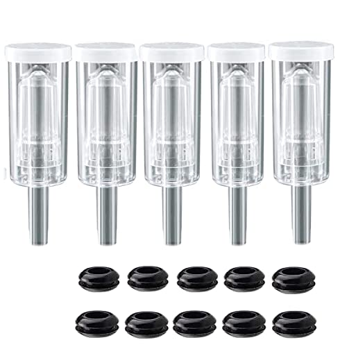 5ct. 3 Piece Airlocks with 10 Grommets,Brewing Airlock Kit,Airlocks for Fermenting Air Lock Ferment for Beer Wine Making - style: 5 airlock +10 grommets