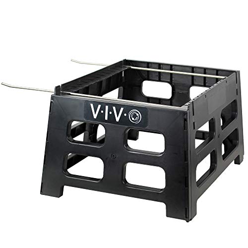 VIVO Black Plastic Beehive Stand, BEE-HVST | For 10 Frame Langstroth Hives, Beekeeping Hive Support Rest, Frame Holder