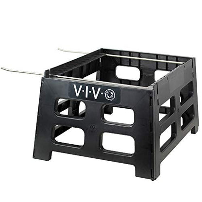 VIVO Black Plastic Beehive Stand, BEE-HVST | For 10 Frame Langstroth Hives, Beekeeping Hive Support Rest, Frame Holder