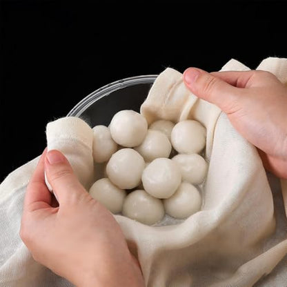 2pcs Reusable Cheesecloth, 50x50cm, 100% Cotton Food Filter Cloth, Unbleached Cheese Strainer Cloths For Juice Making Yogurt Coffee Tea Filtering Cheese Making